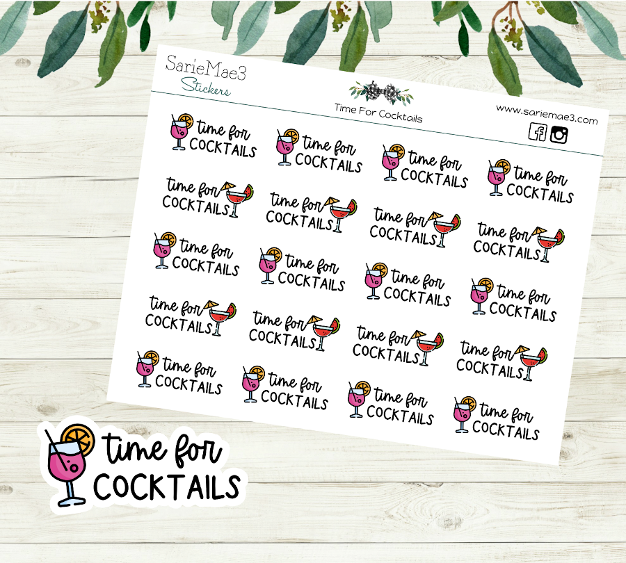 Time For Cocktails Icons