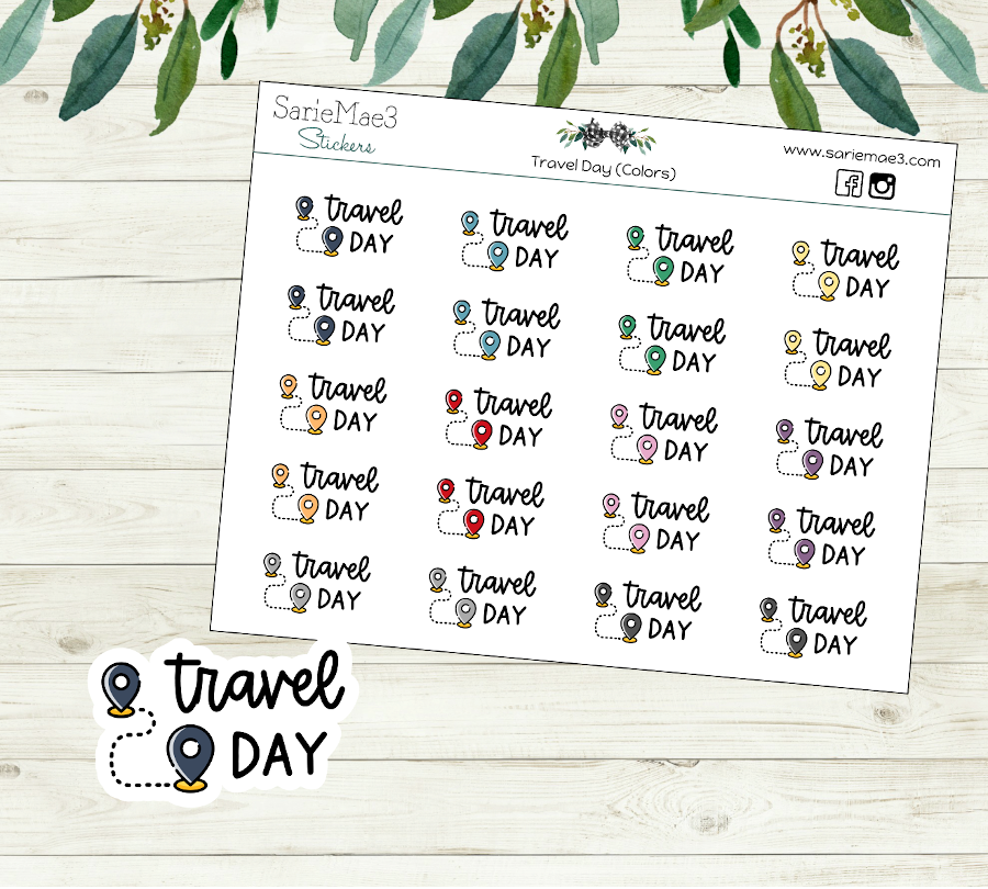 Travel Day (Colors) Icons